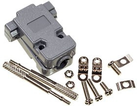 DPT-9C, корпус для D-SUB 9pin с удлиненным винтом (158-09PGT)