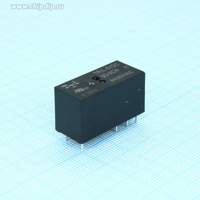 TRIL-5VDC-SD-2CM-R (TRIL-5VDC-SB-2CM-R), Реле 2пер. 5V / 8A, 250VAC