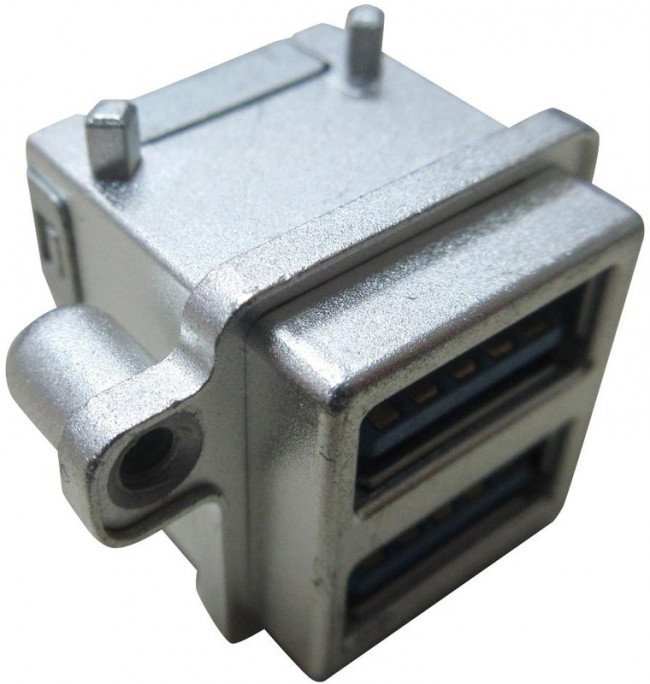 MUSBR-4593-M0, Герметичный разъем USB, вертикальный, прочный, составной, 2 порта, USB Типа A, USB 3.0, Гнездо MUSBR-4593-M0, Герметичный разъем USB, вертикальный, прочный, составной, 2 порта, USB Типа A, USB 3.0, Гнездо