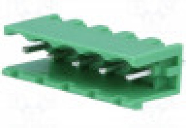 MSTBV 2.5/ 5-G, Conn Shrouded Header (2 Sides) HDR 5 POS 5mm Solder ST Top Entry Thru-Hole