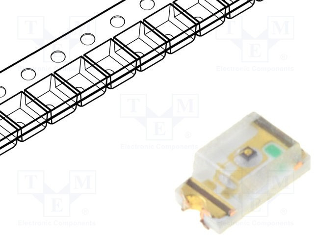 OSO50603C1E, LED; SMD; 0603; orange; 15?50mcd; 1.6x0.8x0.6mm; 120°; 1.6?2.4V; 5mA OSO50603C1E, LED; SMD; 0603; orange; 15?50mcd; 1.6x0.8x0.6mm; 120°; 1.6?2.4V; 5mA
