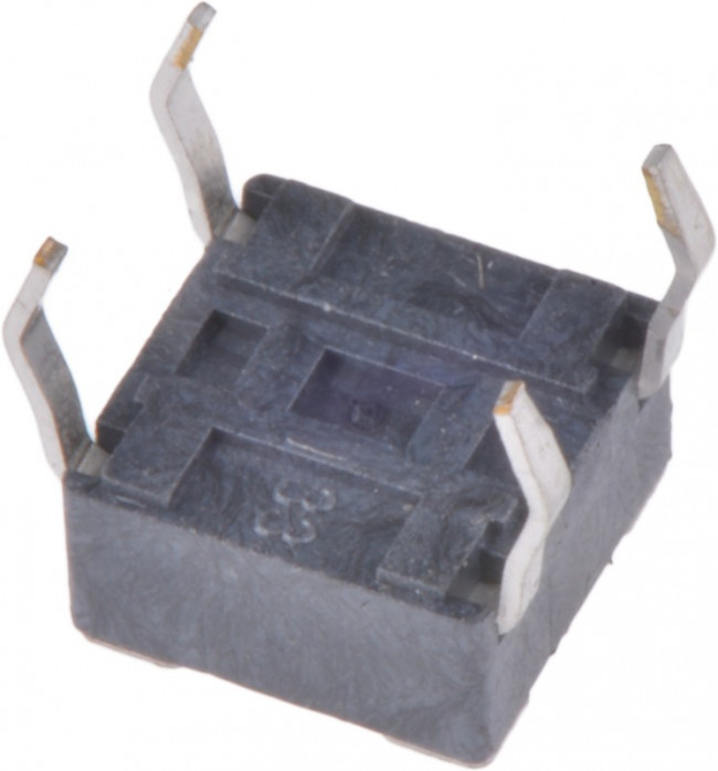 430156043726, White Tactile Switch, SPST 50 mA @ 12 V dc 0.9mm Through Hole