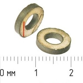 Ультразвуковое кольцо излучатель из пьезокерамики 10xd 5x2мм, кольцо, 125кГц, ЦТС-19,