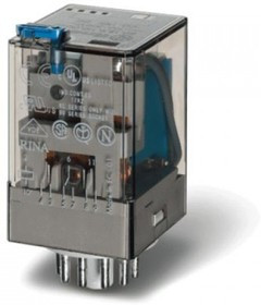 60.13.8.240.2040, Универсальное электромеханическое реле; монтаж в розетку 11-штырьковый разъем; 3CO 10A; контакты AgCdO; катушка 240В AC; с 60.13.8.240.2040, Универсальное электромеханическое реле; монтаж в розетку 11-штырьковый разъем; 3CO 10A; контакты AgCdO; катушка 240В AC; с