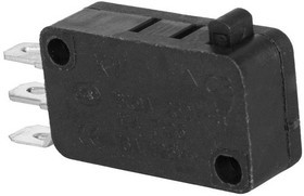 KW3-02-03, Микропереключатель , 15.9х10.3х22.2 мм, ON-(ON), SPDT 3P, 250 В, 5 А, 30 мОм, -25...+85 °C