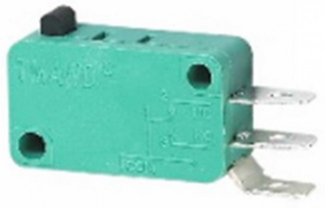 KW3-02-03, Микропереключатель , 15.9х10.3х22.2 мм, ON-(ON), SPDT 3P, 250 В, 5 А, 30 мОм, -25...+85 °C