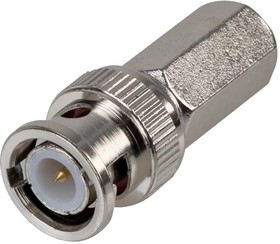 RW1-004A ZINC, Разъем РЧ / Коаксиальный, BNC Коаксиальный, Прямой Штекер, Поворотный