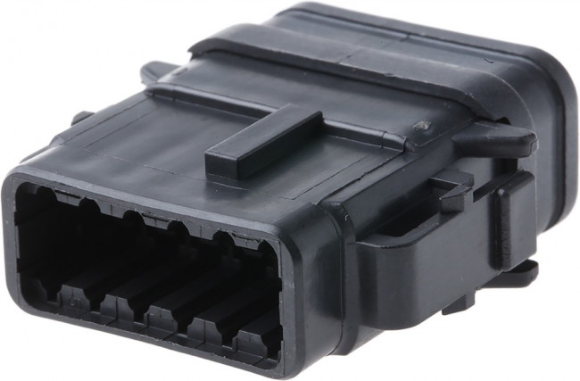 DTM0612SB-E007, DTM Automotive Connector Plug 12 Way, Crimp Termination