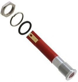 Q8F1CXXR220E, LED Indicator, Solder Lug / Faston 2.8 x 0.8 mm, Fixed, Red, AC, 220V
