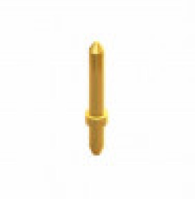 1362-2, PCB TEST POINT, BRASS, SWAGE MOUNT