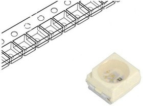 VLMB41P1Q2-GS18, Светодиод, Синий, SMD (Поверхностный Монтаж), PLCC-2, 20 мА, 3.2 В, 476 нм