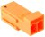 1-2834049-3, Разъем Lighting, модульный, оранжевый, LIGHT-N-LOK Series, 2 контакт(-ов), Гнездо, 4.5 мм, Обжим 1-2834049-3, Разъем Lighting, модульный, оранжевый, LIGHT-N-LOK Series, 2 контакт(-ов), Гнездо, 4.5 мм, Обжим