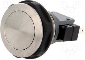 1241.6621.1180000, Pushbutton Switches Sealed 6A 250VAC 19MM IP67