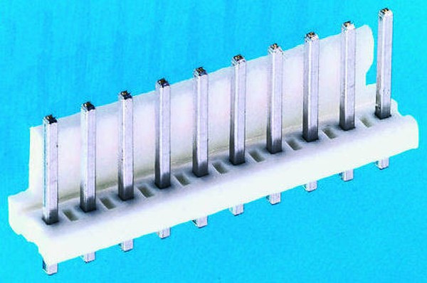 1-640388-0, Headers &amp; Wire Housings FRCTN LK HDR STR 10P Round post tin