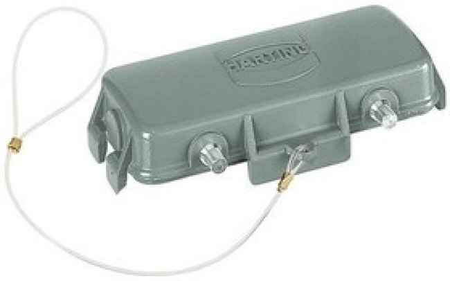 09300245426, Heavy Duty Power Connectors PROTECTION COVER HAN 24B 2 LVR LCKING