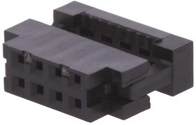 89361-108LF, Вилка; IDC; "мама"; PIN: 8; без зажима шлейфа; IDC; на шлейф; 1мм