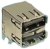 72309-7014BLF, USB Connectors 8P RA DBL STACK TYPE A RECEPTACLE