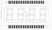 LCD-S401C71TR, LCD Numeric Display Modules .71" 4 Digit TN REF