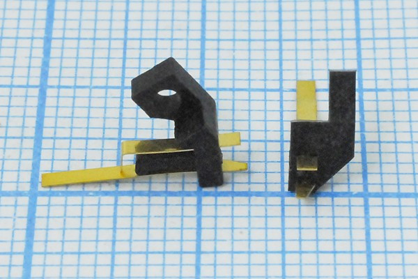 Переключатель лепестковый без фиксации SPST, 30В/1А, OFF-(ON), L12.5мм; №2442 ПЛепес\2C\1А30В\ ON-(OFF)\L12,5\\