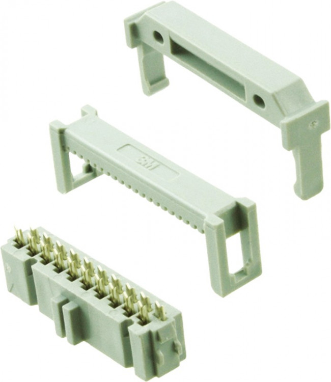 89120-0103, Connector, IDC for Ribbon, Socket, 2x10pos, 26-28AWG, Au 89120-0103, Connector, IDC for Ribbon, Socket, 2x10pos, 26-28AWG, Au