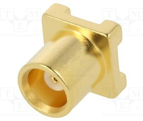 CONMCX001-SMD, Гнездо, MCX, "мама", вертикальный, 50Ом, SMT, на PCB, тефлон