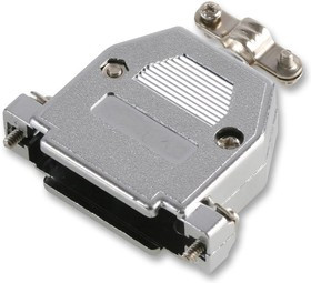 SH158-25CC, Корпус разъема, Hood, D Sub Connectors, 25-сторонний, 180°, Корпус из Пластика