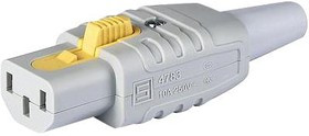 3-122-075, IEC Connector, Inlet, C13, 10A, ø8.5mm