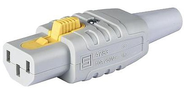 3-122-075, IEC Connector, Inlet, C13, 10A, ø8.5mm