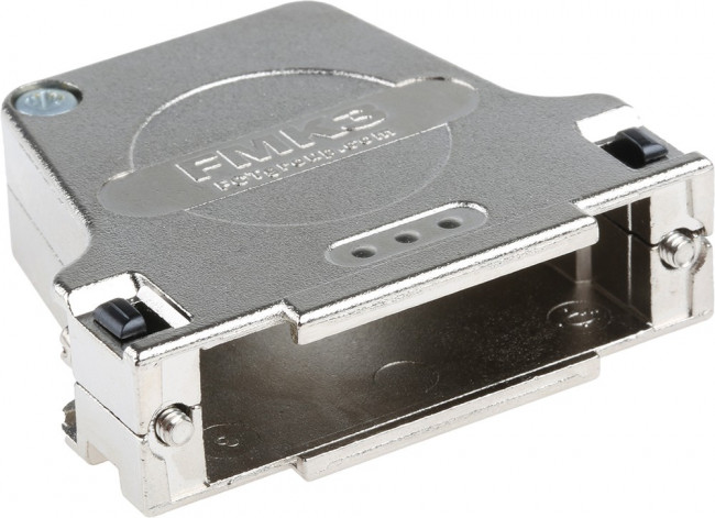 FMK3-K201 / 1731110062, FMK Series Die Cast Zinc Angled D Sub Backshell, 25 Way, Strain Relief