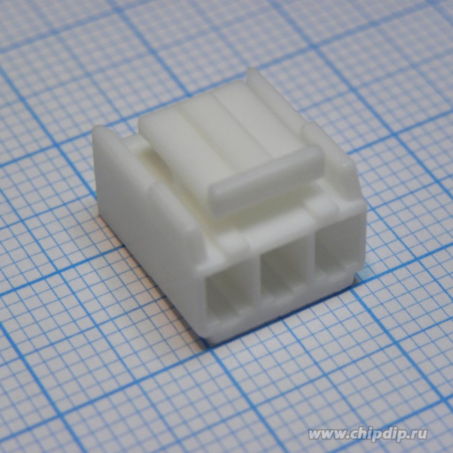 1-1123722-3 (VHR-3N), Корпус разъема 3 pin шаг 3.96мм без контактов