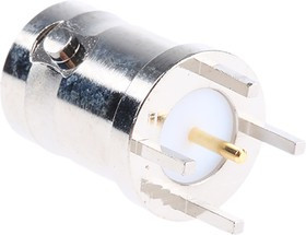 B6251C1-NT3G-50, Amphenol 50 Straight PCB Mount, BNC Connector, jack B6251C1-NT3G-50, Amphenol 50 Straight PCB Mount, BNC Connector, jack