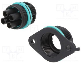 THB.387.D4A, Разъем: питания AC, зажим под винт, "мама", TH387, 0,5-4мм2, 500В