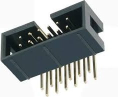 KLS1-202-20-R-B, вилка на плату прямой угол / BH-20R (IDC-20MR) (KLS1-202-20-R-B)