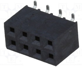 ZL264-8DG, Гнездо, IDC, "мама", PIN 8, вертикальный, 2,54мм, SMT, 2x ZL264-8DG, Гнездо, IDC, "мама", PIN 8, вертикальный, 2,54мм, SMT, 2x