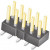 TSM-110-01-F-DV, TSM Series Vertical Surface Mount Pin Header, 20 Contact(s), 2.54mm Pitch, 2 Row(s), Unshrouded