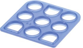 794277-1, Connector Accessories Interfacial Seal Straight Silicone Rubber Blue Bag/Box