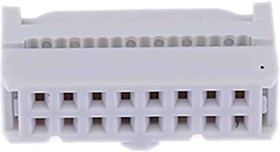 16-Way IDC Connector Socket for Cable Mount, 2-Row