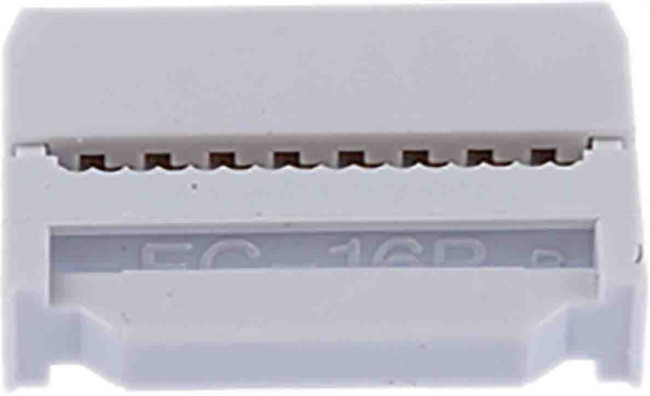 16-Way IDC Connector Socket for Cable Mount, 2-Row