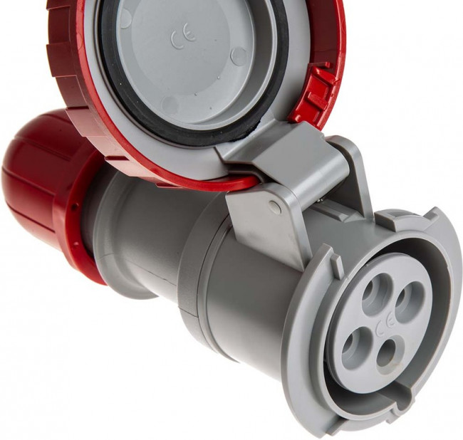 Разъем пром. силовой CEE кабельный, гнездо, 32A, 3P+E 6h, 380_415VAC 50/60Hz, IP66/IP67/IP69, серия OPTIMA