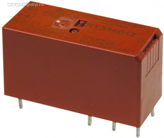 4-1393240-5, Power Relay 12VDC 16A SPST-NO(29x12.7x15.7)mm THT