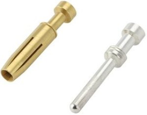 VN0102500361C, Heavy Duty Power Connectors 2.5mm Turned Crimp Contact Male 18AWG