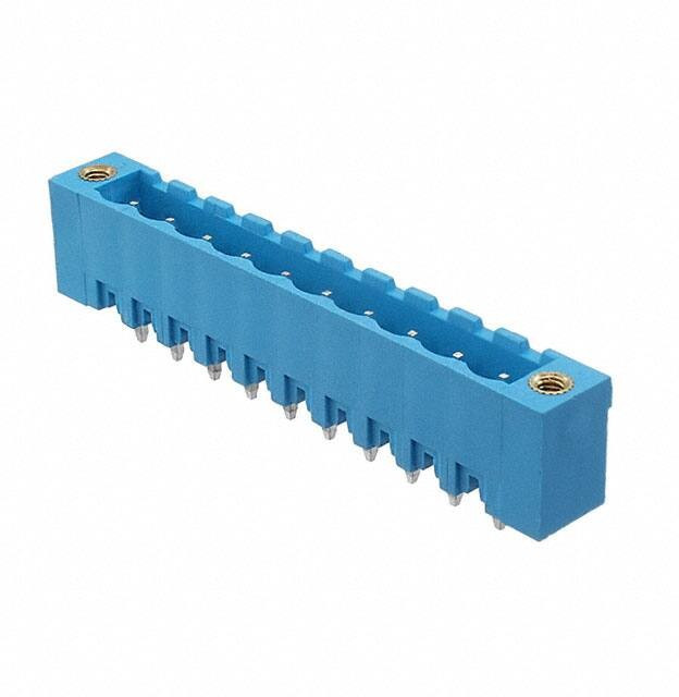 TBP01R2W-508-10BE, Pluggable Terminal Blocks Terminal block, pluggable, w screw lock, 5.08, receptical, 10 pole, blue