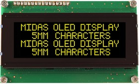 MCOB42005A1V-EYP, Yellow OLED Display COB Parallel Interface