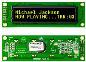 NHD-0220DZW-AY5, OLED Displays & Accessories OLED 2x20 Yellow 116.0 x 37.0 x 9.8 NHD-0220DZW-AY5, OLED Displays & Accessories OLED 2x20 Yellow 116.0 x 37.0 x 9.8