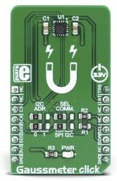 MIKROE-3099, MLX90393 Hall Effect Sensor Click Board MIKROE-3099, MLX90393 Hall Effect Sensor Click Board