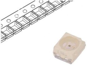 VLMO30L1M2-GS18, LED; SMD; 3528,PLCC2; orange; 11.2?28mcd; 3.5x2.8x1.75mm; 60°; 2mA