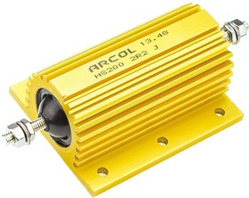 HS200 2R2 J, 2.2 200W Wire Wound Chassis Mount Resistor HS200 2R2 J ±5%