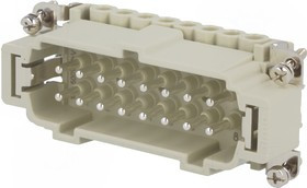 CNEM 16 T, Connector: HDC; male; CNE; PIN:16; 16+PE; size 77.27; 16A; 500V