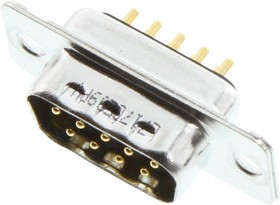 L717DE09PV, D SUB CONN, PLUG, DE, 9POS, SOLDER