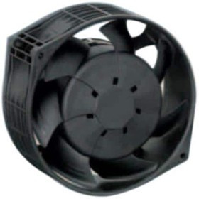 W1G130-AA49-01, EC Fans EC Tubeaxial Fan, 130mm Round, 115VAC, 24W, 3200RPM